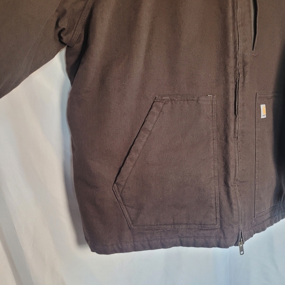 Carhartt Men's Workwear Loose Fit Sherpa Lined Duck Canvas Jacket Coat Size 4X - Picture 5 of 15